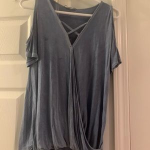 Off the shoulder super soft shirt